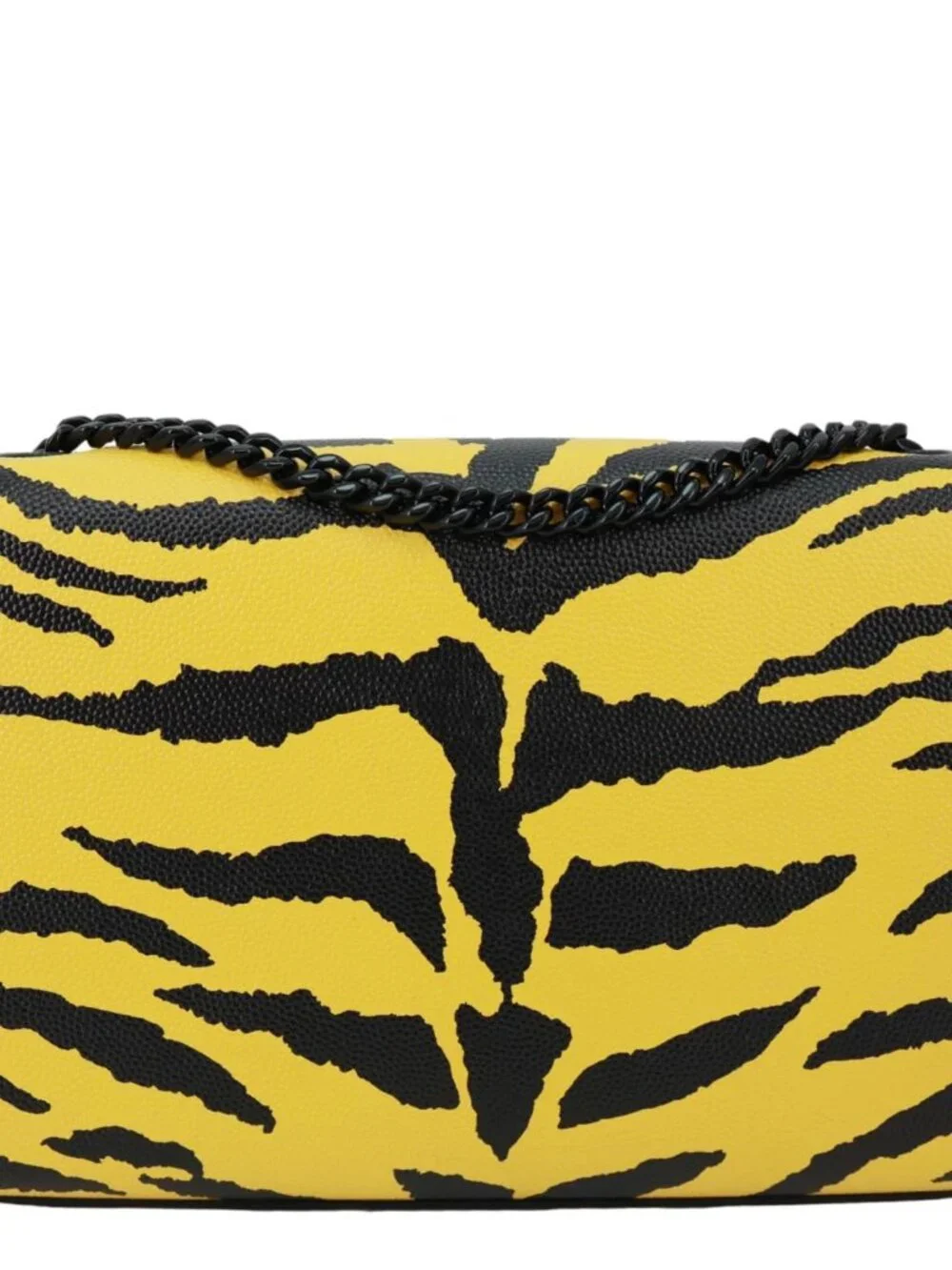 Yves Saint Laurent Classic Kate Zebra Print Leather Crossbody Bag Yellow